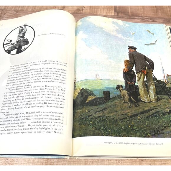 Norman Rockwell A Sixty Year Retrospective Hardcover Book - Picture 4 of 5